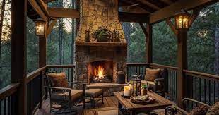 Covered Deck With Fireplace How To