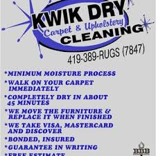 kwik dry carpet upholstery cleaning