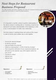 one pager restaurant business proposal