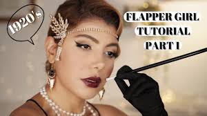 flapper halloween makeup tutorial