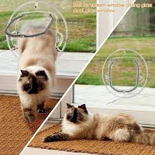 Clear Cat Flap Glass Fitting Dog Door