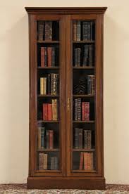 French Oak Vintage Tall Bookcase Or