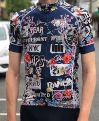 Punk Flowers Jersey Cycling Wear Bicycle Design Punk