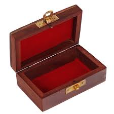 handmade embossed wooden jewellery box