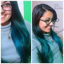 This hair color generally prefers young girls. Loja Nanashop Tintas Added 776 New Loja Nanashop Tintas Blue Hair Hair Beauty Dark Blue Hair