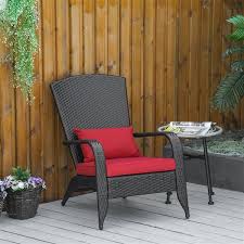 Outsunny Rattan Metal Stationary