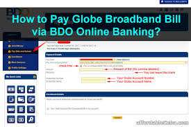 how to pay globe broadband bill via bdo