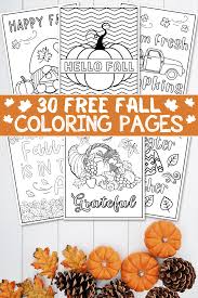 30 free printable fall coloring pages