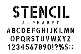 military stencil font stencil alphabet