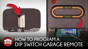 how to program dip switch garage door