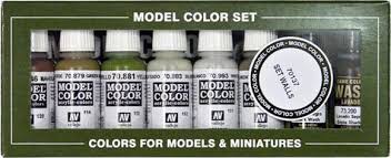 Model Color Set Building 8pc By Vallejo