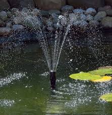 a pond without electrical pumps
