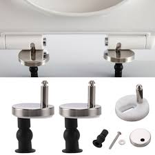 2x Top Fix Toilet Seat Hinge Fittings