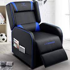 Head on to this review to see each brand's various and if it's too heavy you might need multiple people to help you transport it into the desired room. Buy Vit Gaming Recliner Chair Racing Style Single Pu Leather Sofa Modern Living Room Recliners Ergonomic Comfortable Home Theater Seating Blue Online In Thailand B07wctsx7g