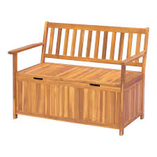 Wooden Outdoor Storage Bench Patio