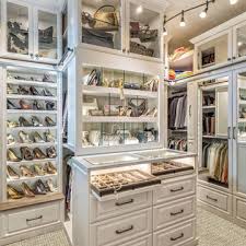 Closet With Glass Front Cabinets Ideas