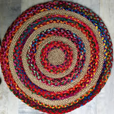multicolor handloom braided rug at best