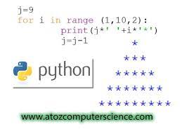 pyramid of asterisks program in python