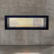 Ventless Linear Double Sided Fireplace