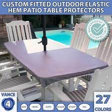 Outdoor Patio Tablecloth Custom Fitted