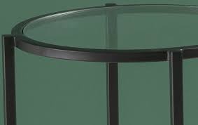 Hyde Black Metal Side Table Round