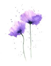 Purple Flower Wall Decor Fl