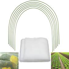 Made of raw metal, a barrington spiral plant support has a decorative steel ball on its tip. Greenhouse Hoops Plant Grow Tunnel Garden Support Frame Plant Protective Net Ebay
