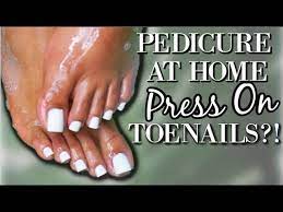 how to do a pedicure at home press on