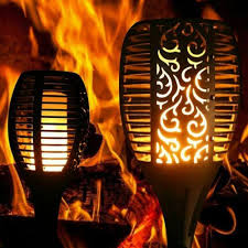Large Solar Dancing Flame Torch Lights