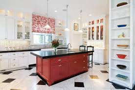 Red Black And White Interiors Living
