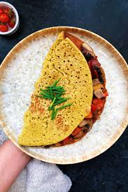 easy vegan egg omelette healthy