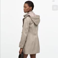 Zara Trench Coat With Hood Detachable