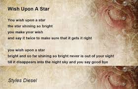wish upon a star poem by styles sel