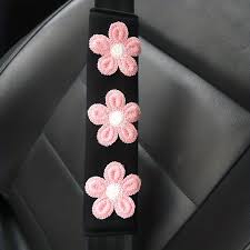 1pc Flower Shoulder Pad Car Seat Belt