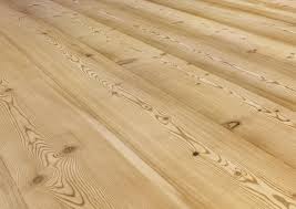 larch wide plank brushed white oil