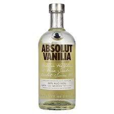 absolut vanilia flavored vodka 38 vol