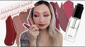 how to fix dried up liquid lipstick