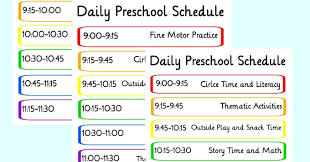 How To Create A Preschool Schedule That Works