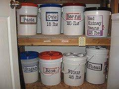 Brown rice is said to be healthier than white rice but does not last as long. How To Storing Food In Buckets Survival Mom