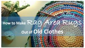 rag area rugs from old clothes