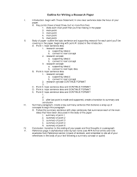 senior paper outline RESEARCH PAPER STUDENT SAMPLE OUTLINE I II Pinterest