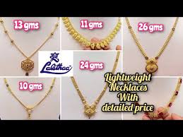 lalitha jewellers lightweight necklaces