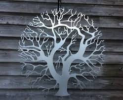 metal wall art decor sculpture tree of