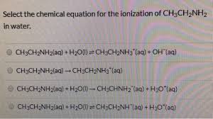 Solved Select The Chemical Equation For