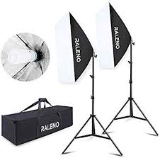 Amazon Com Raleno Softbox Photography Lighting Kit 20 X28 Photography Continuous Lighting Sy Softbox Lighting Photography Lighting Kits Softbox Lighting Kit