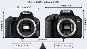 Canon 200d Vs Canon 800d Comparison Review