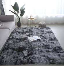 dark gray gy fluffy area rug anti