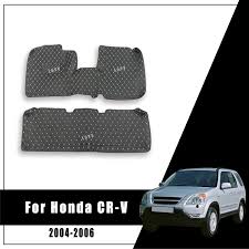 lhd leather car floor mats for honda cr