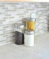 Kitchen Remodel Gray Tile Backsplash