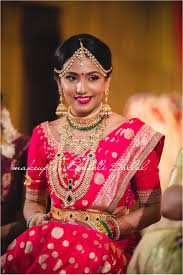 photo of fusion bride in red saree and
